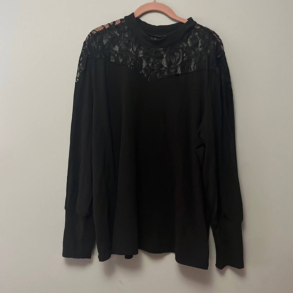Lace Shoulder Top
